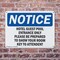 Signmission Hotel Guest Pool Entrance Only Please Be OSHA Notice Sign, Plastic, 10in W x 7in L, 2PK OS-2PACK-NS-P-710-L-13537 - alternate 4
